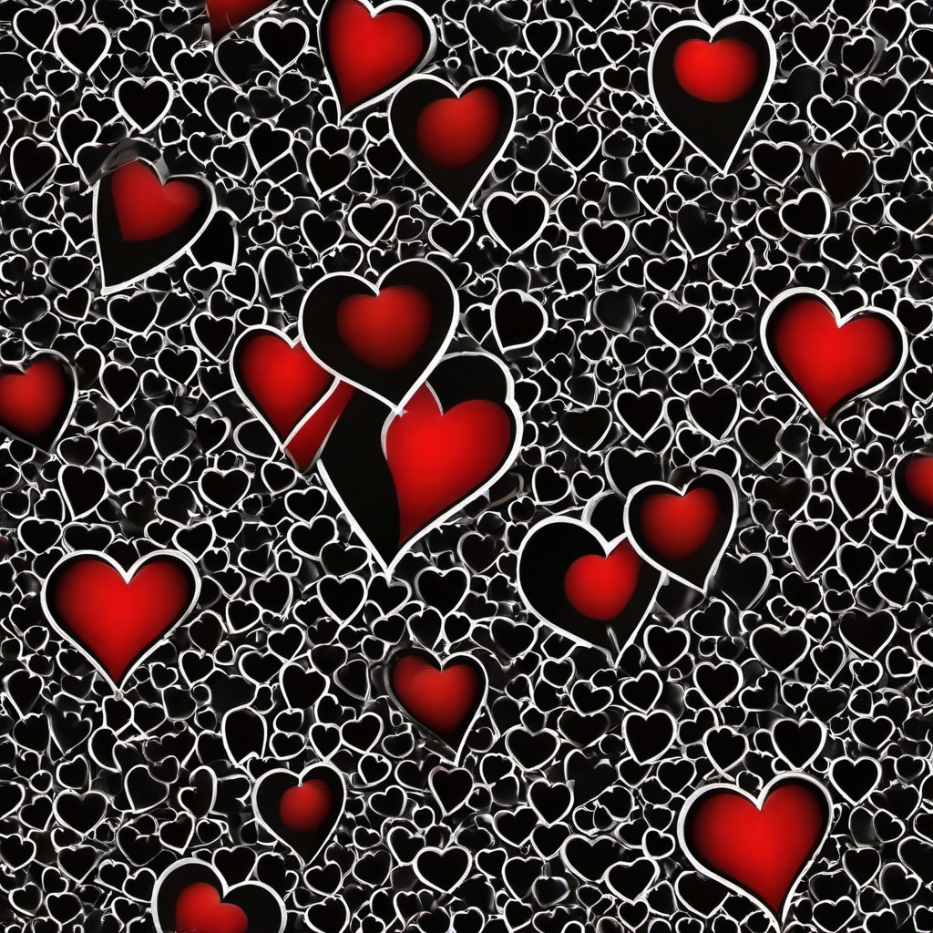 Heart Background Wallpaper - red heart wallpaper black  