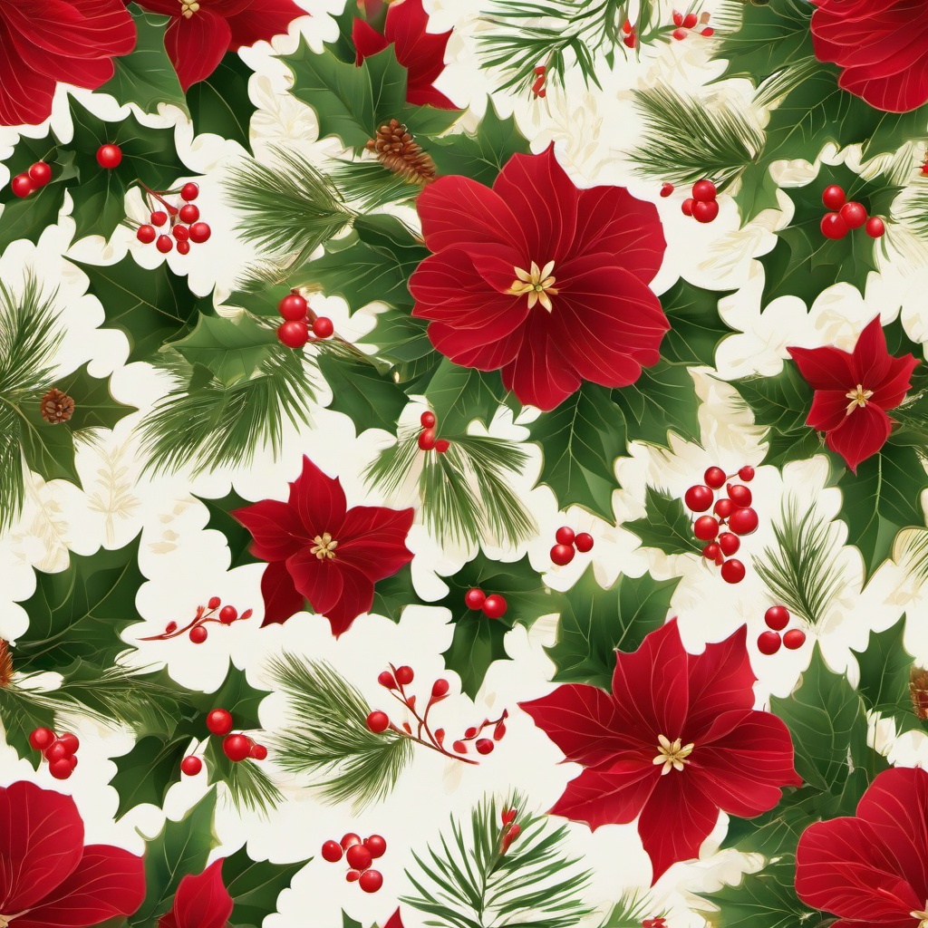 Christmas Background Wallpaper - christmas floral wallpaper  