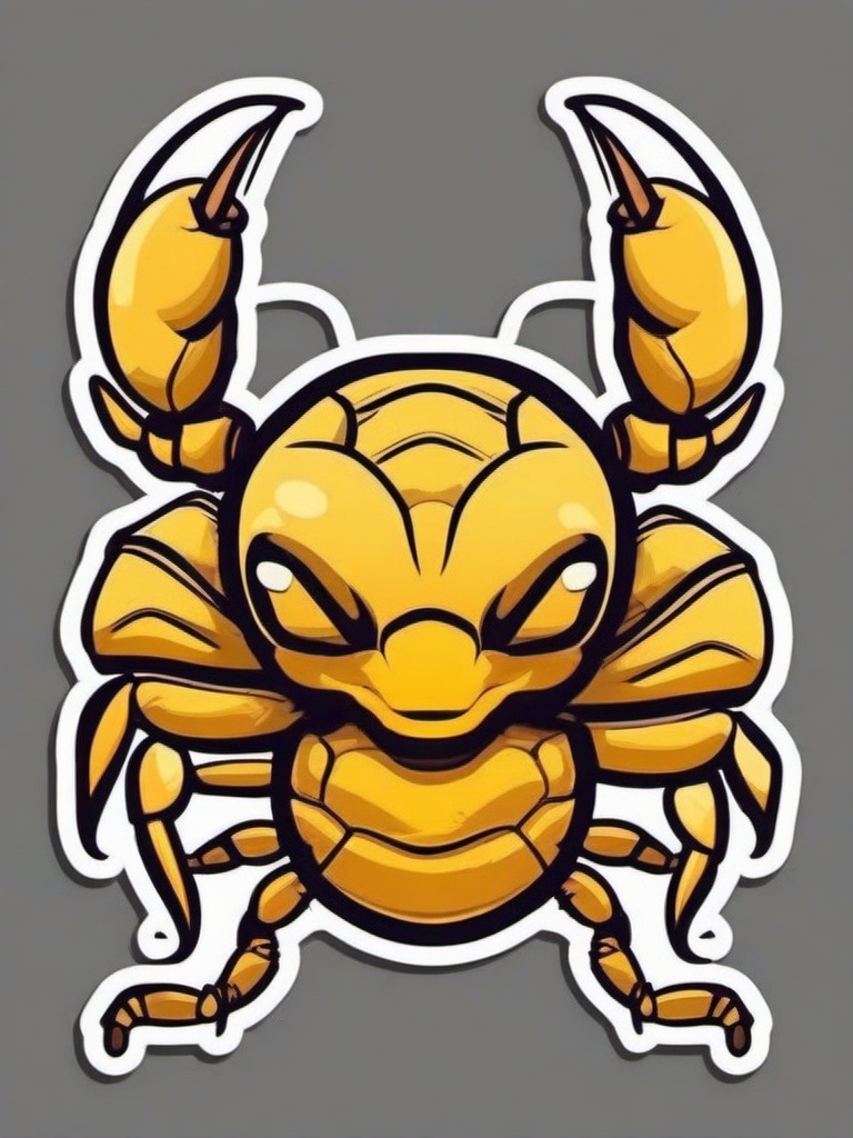 Scorpion cartoon - desert insect with a sting  cartoon sticker style