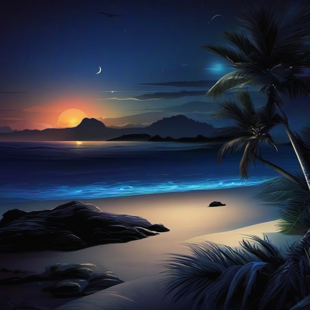 Beach Background Wallpaper - wallpaper beach night  