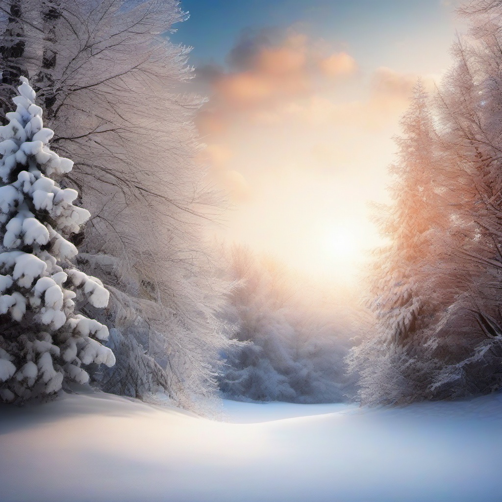 Snow Background Wallpaper - outdoor winter backdrop  