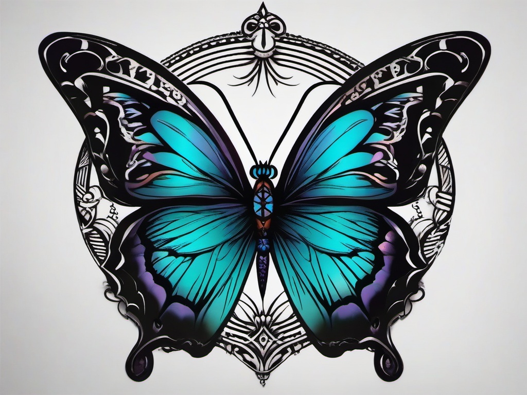 witchy butterfly tattoo  