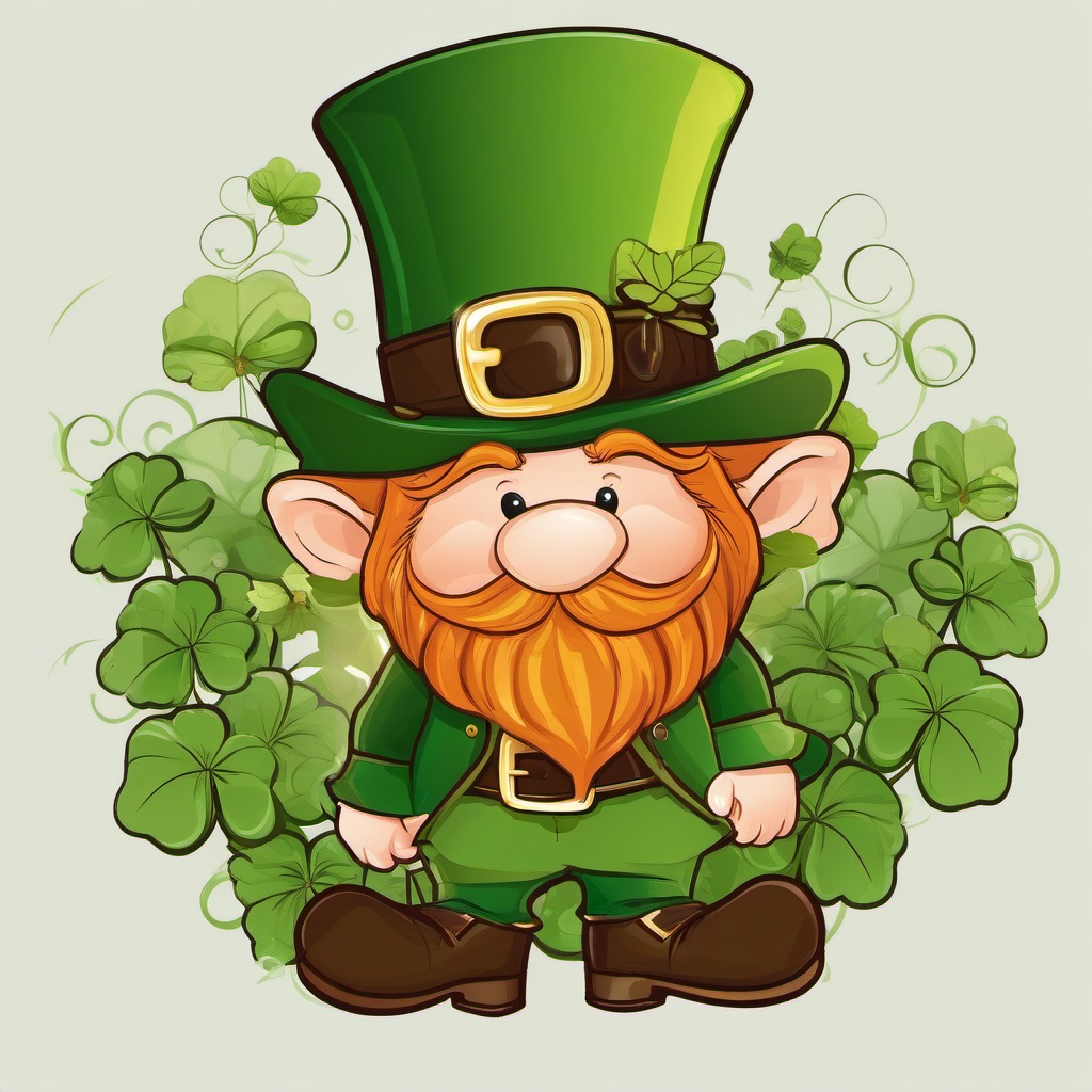 Leprechaun clipart - leprechaun in a whimsical adventure  