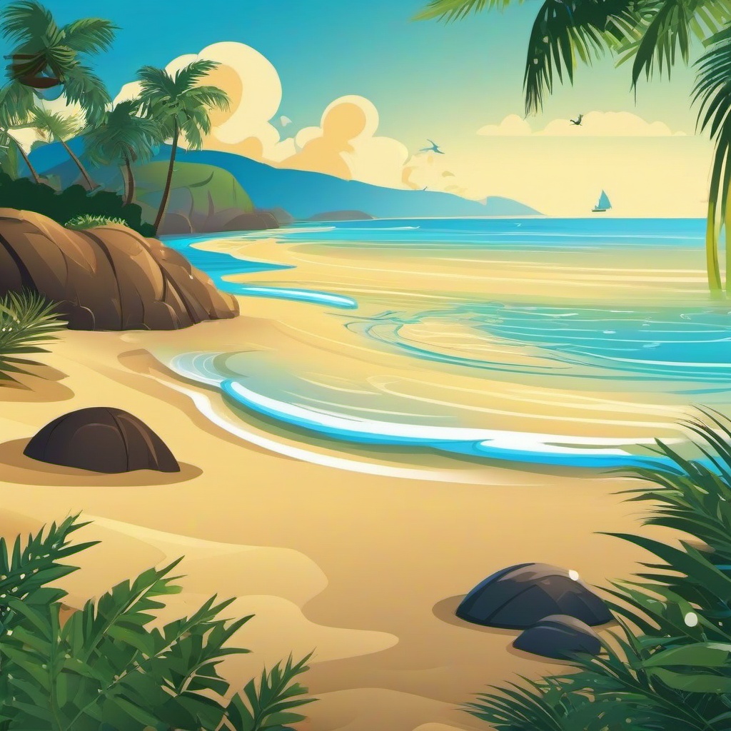 Beach Background Wallpaper - beach wallpaper cartoon  