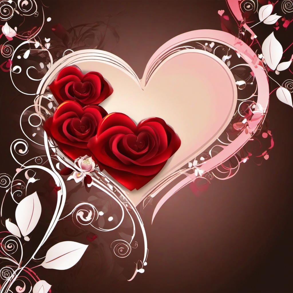 Heart Background Wallpaper - heart and roses background  