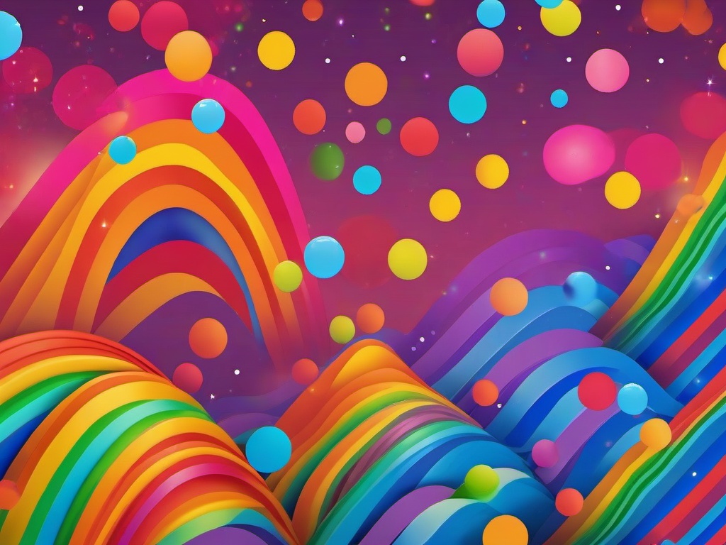 Rainbow Laptop Background  