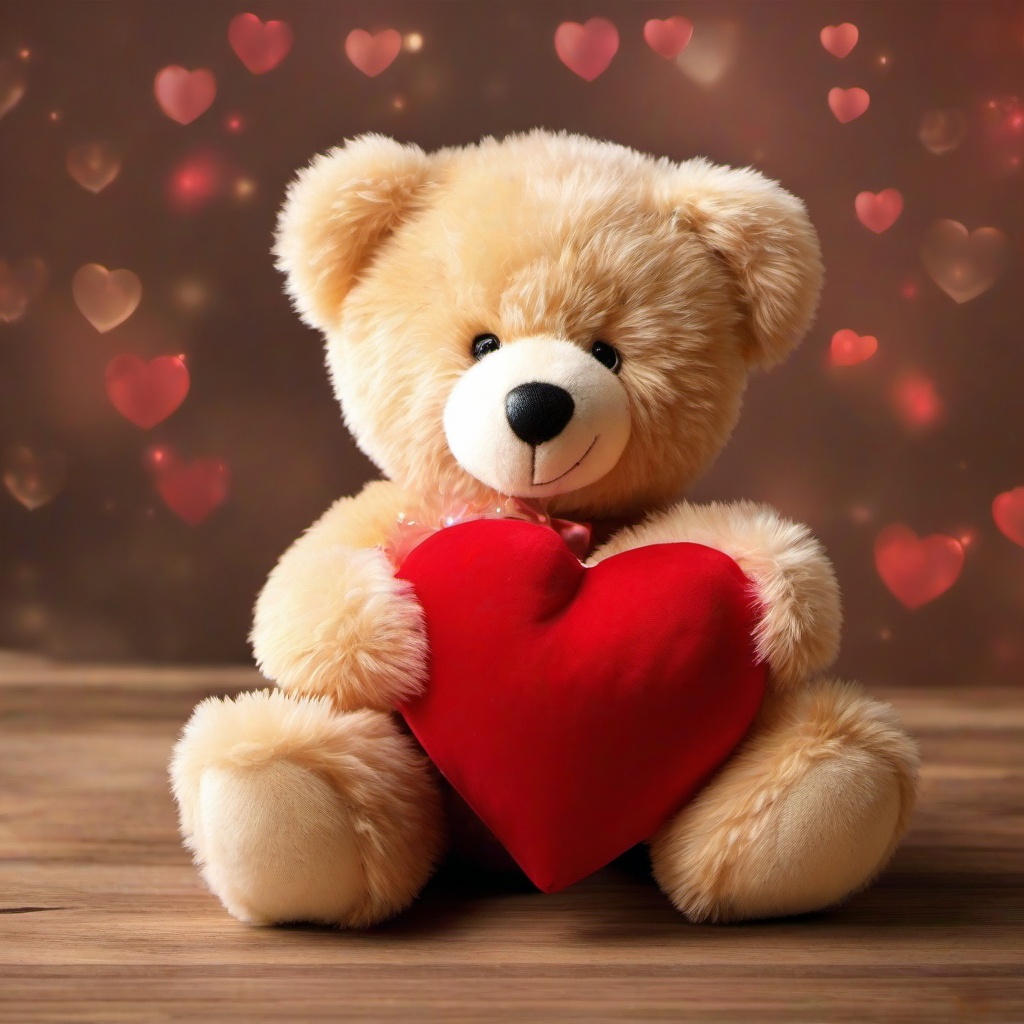 Heart Background Wallpaper - teddy bear with heart wallpaper  