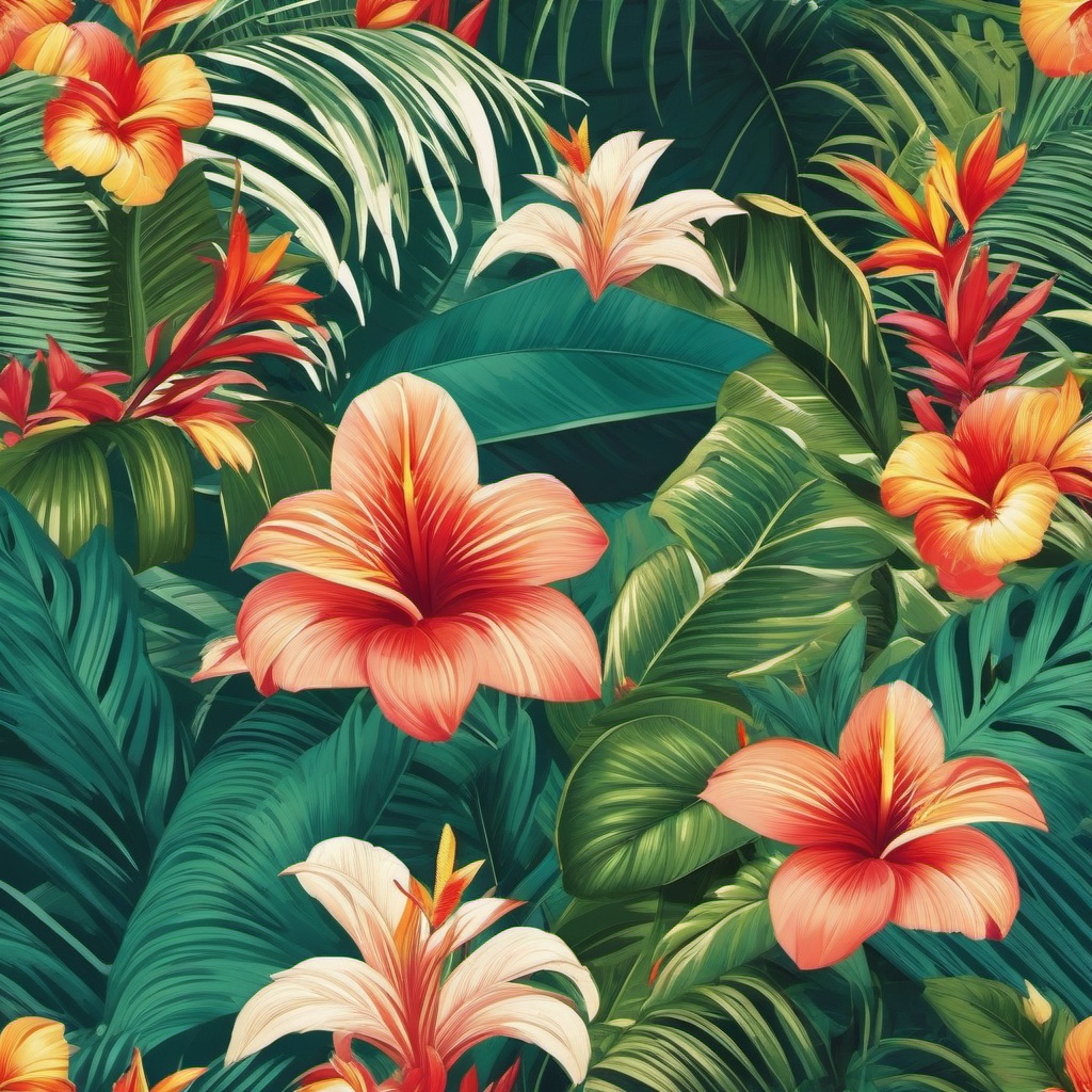 Summer Wallpaper - Tropical Paradise in Bali, Indonesia  wallpaper style, intricate details, patterns, splash art, light colors