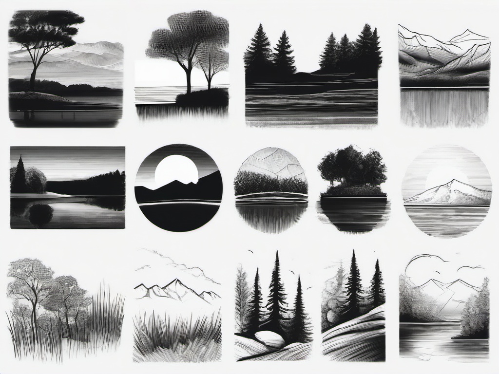 pencil sketches of nature free download  minimal rough sketch scribbles,doodles,black and white