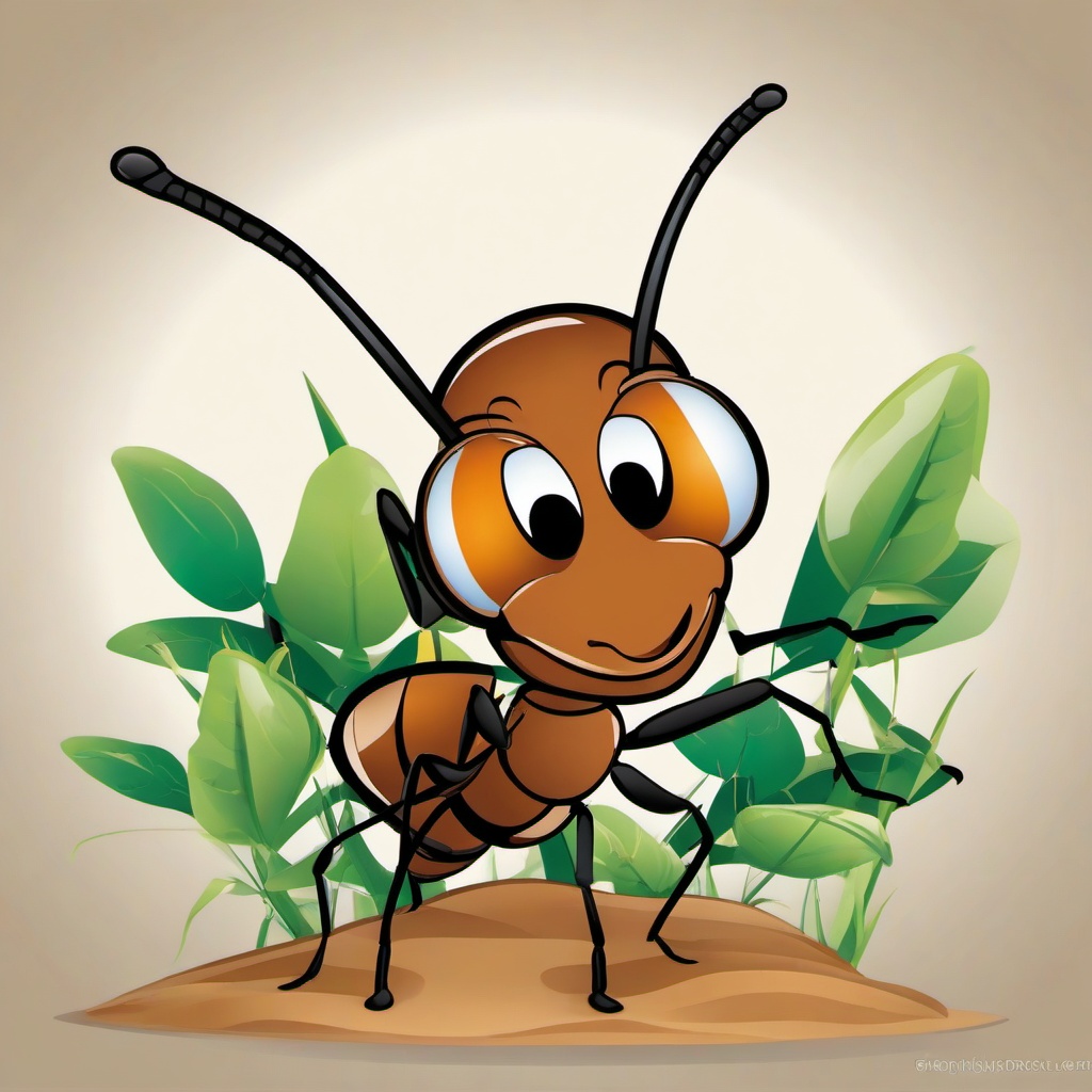 Ant clipart - ant waving hello  clipart