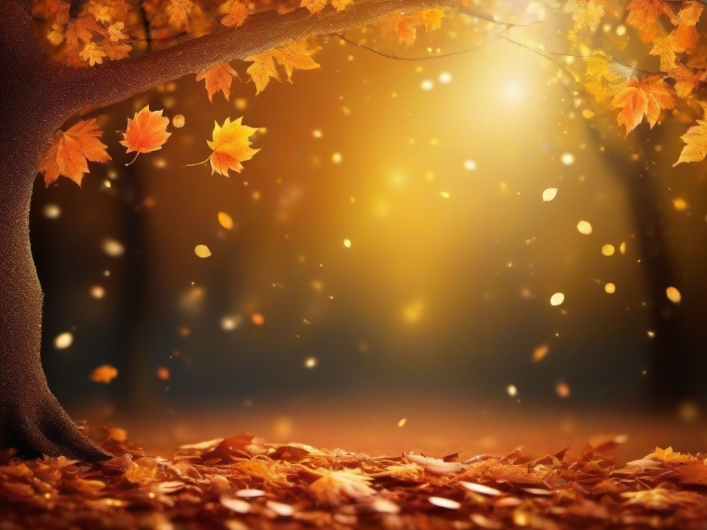 Autumn Glitter Background  