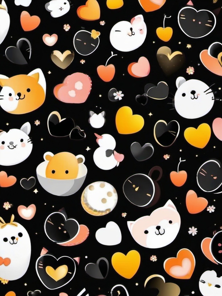 wallpaper cute black  ,mobile iphone background wallpaper