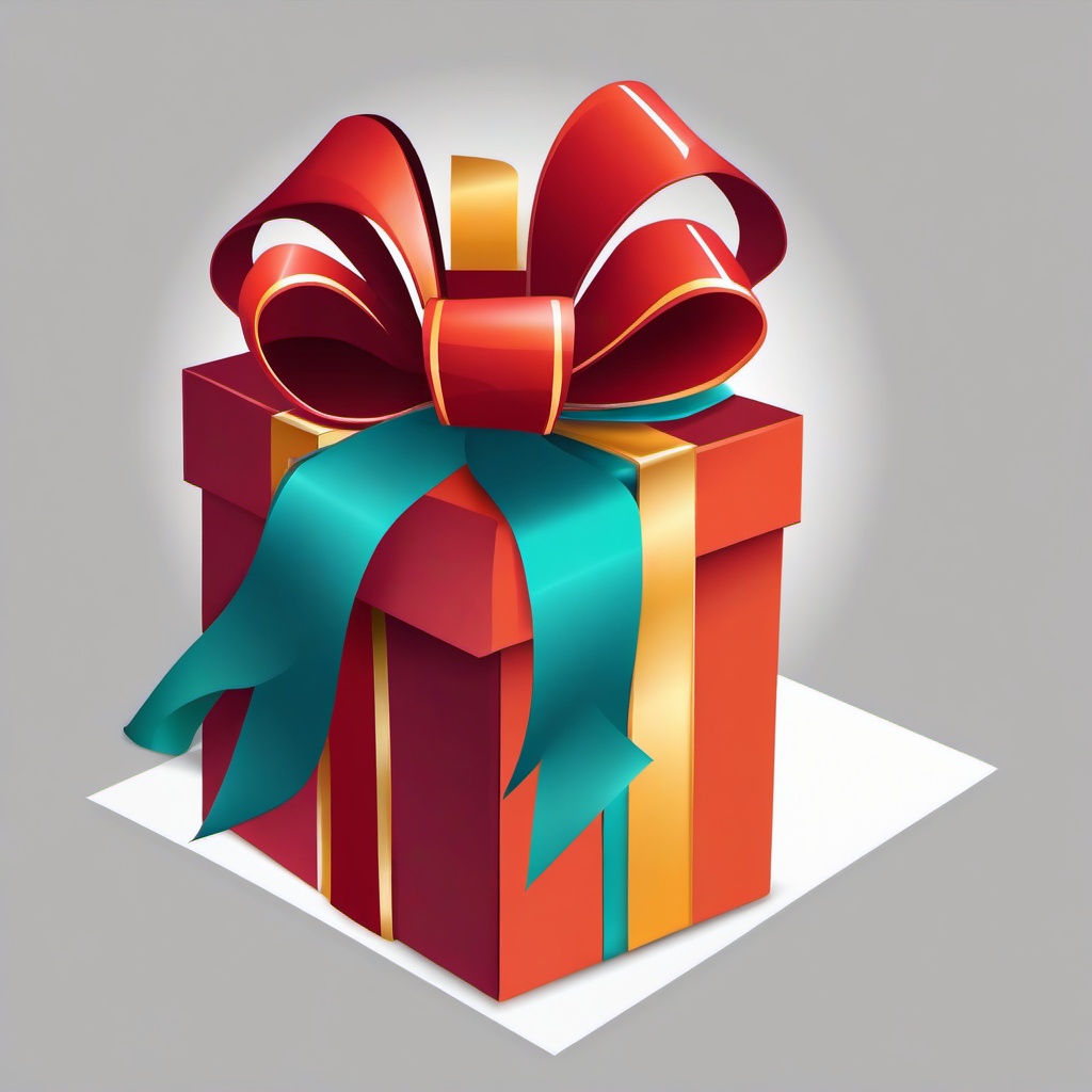 Gift clipart - surprise gift opening with excitement  