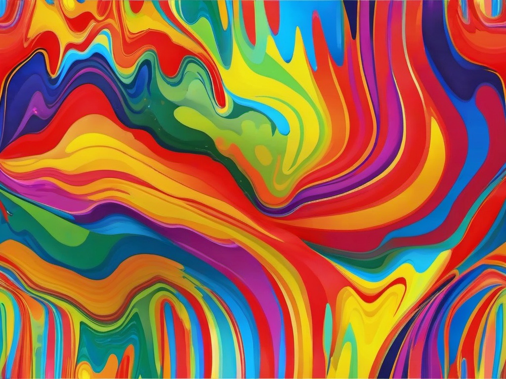 Rainbow Paint Wallpaper  