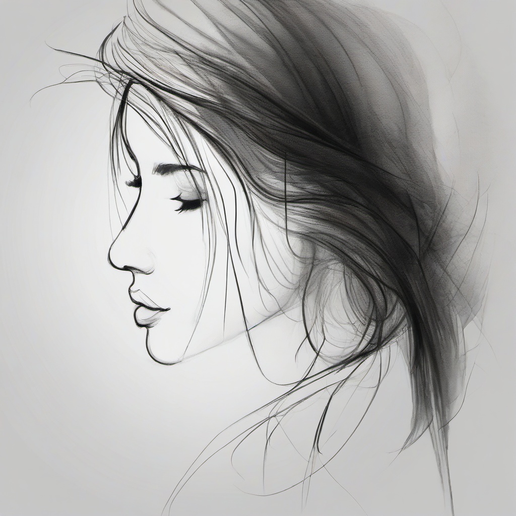 drawing of a long nose  minimal rough sketch scribbles,doodles,black and white