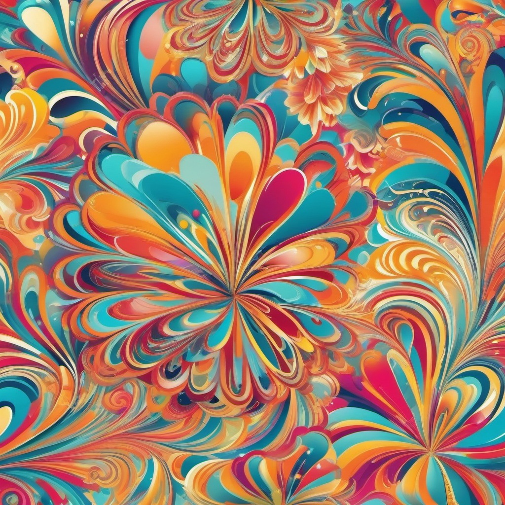 Fun Background - Colorful Carnival at the Beach  wallpaper style, intricate details, patterns, splash art, light colors