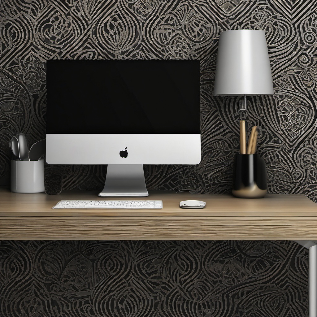 Modern Workspace Wallpaper for Computer intricate details, patterns, wallpaper photo