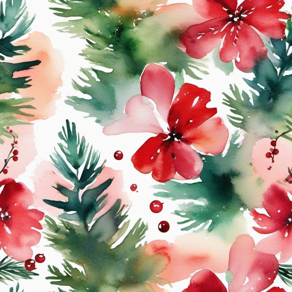 Christmas Background Wallpaper - christmas watercolor wallpaper  