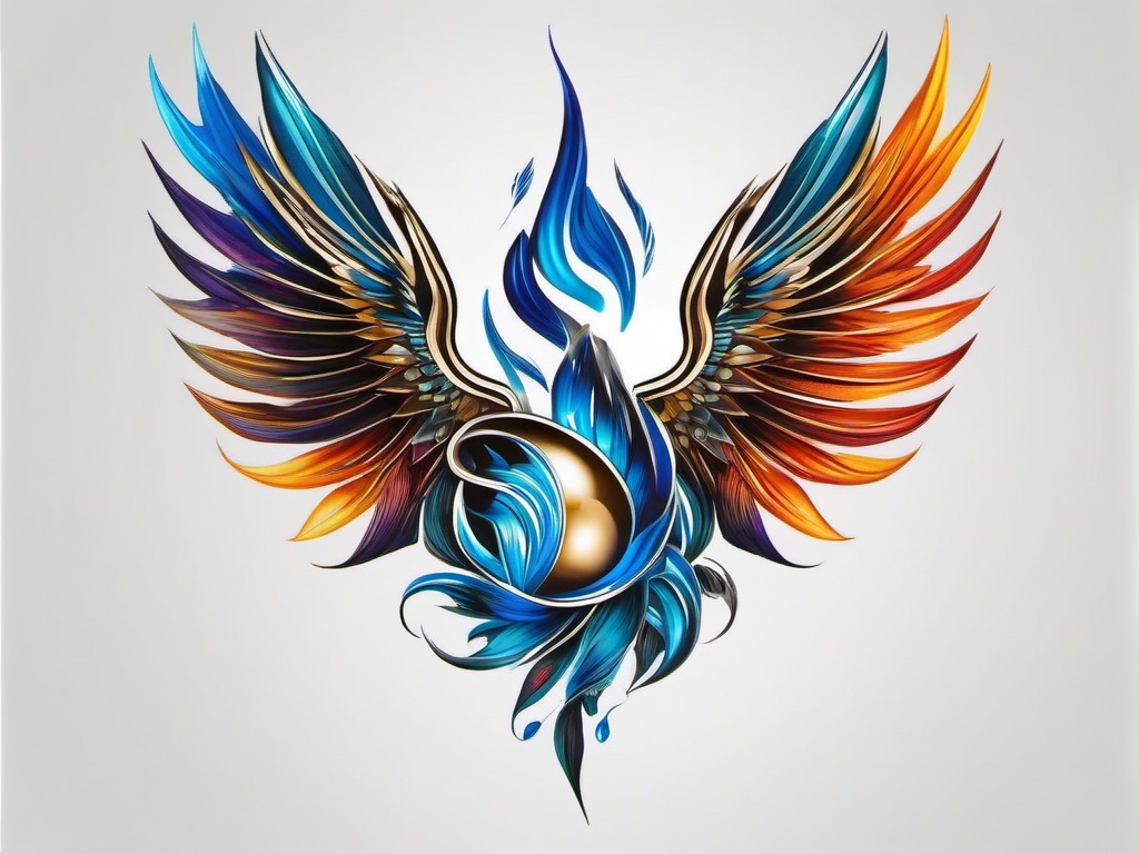 earth wind fire water tattoo meaning  simple color tattoo,white background