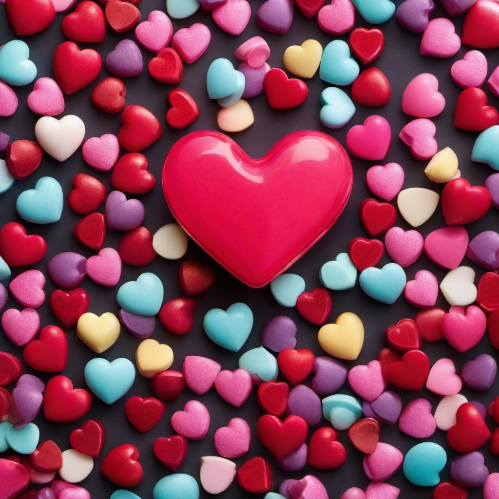 Heart Background Wallpaper - valentine's day candy heart wallpaper  