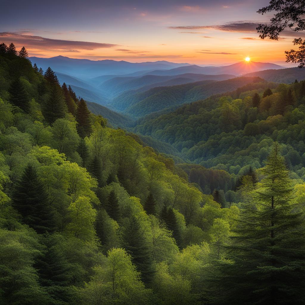 great smoky mountains - craft a night scene of the great smoky mountains, where misty forests, waterfalls, and appalachian culture come alive under the stars. 