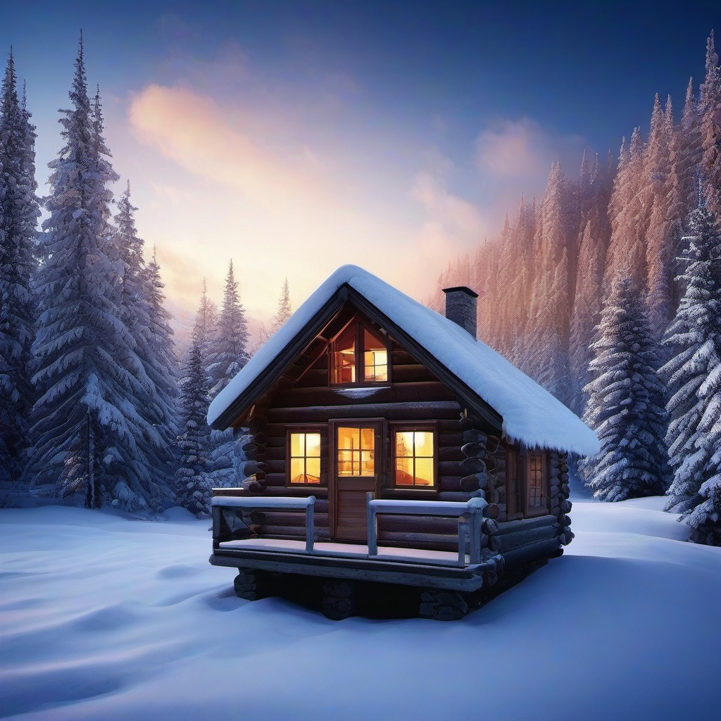 Winter background wallpaper - winter cabin wallpaper  