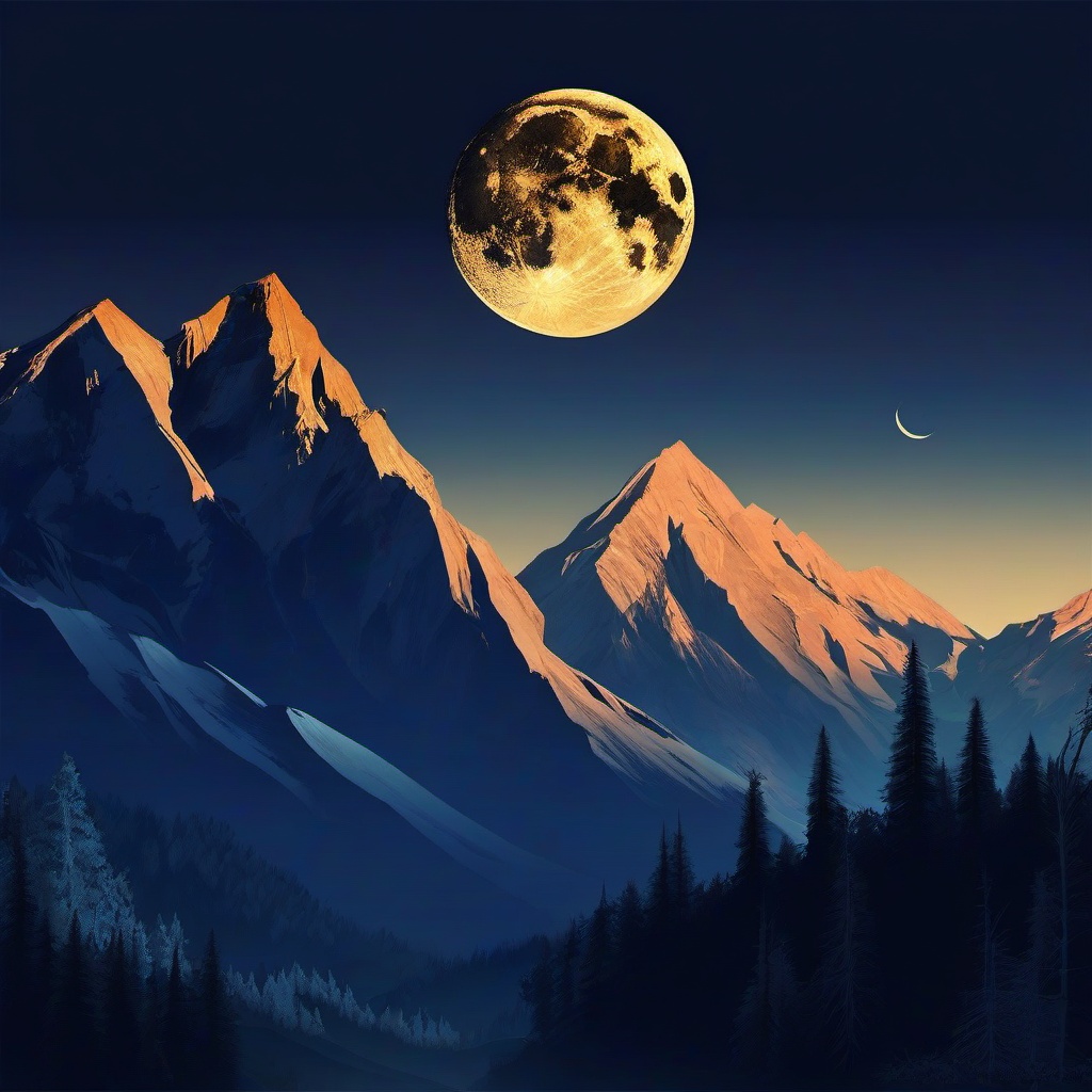 Mountain Background Wallpaper - mountain moon wallpaper  