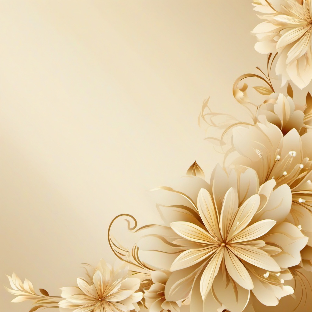 Beige Background Wallpaper - beige background with flowers  