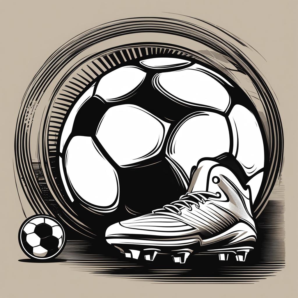 football clipart - a classic and sporty football illustration. 