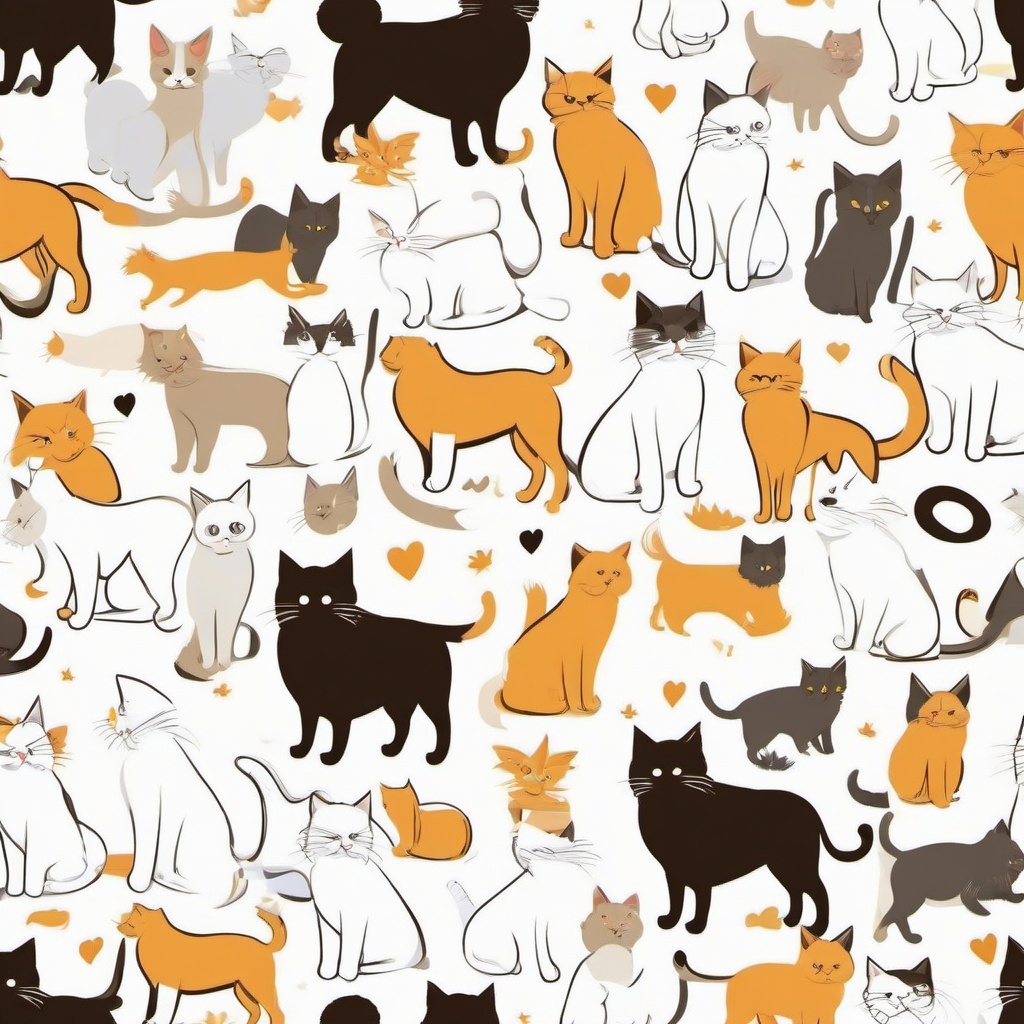 Cat Background Wallpaper - cat and dog white background  