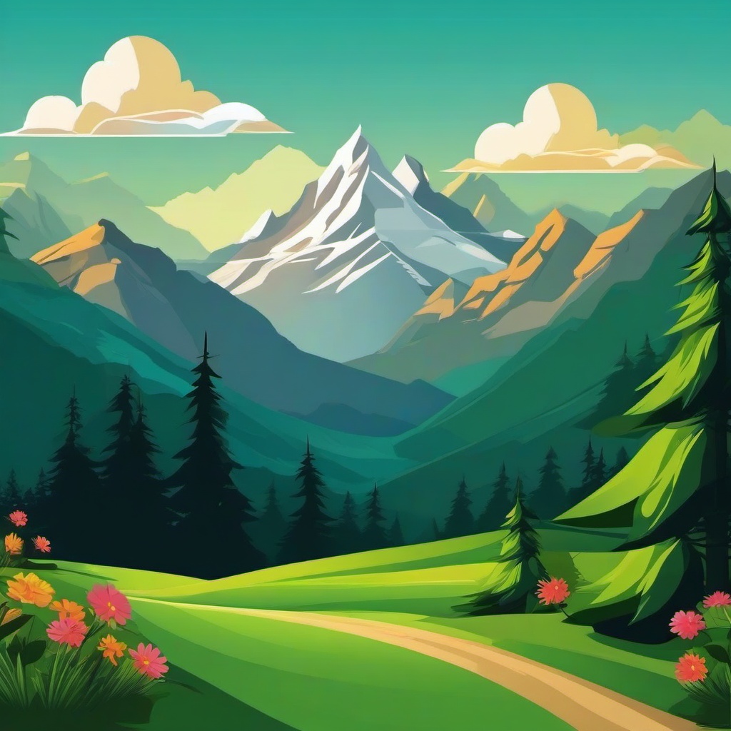 Mountain Background Wallpaper - mountain background cartoon  