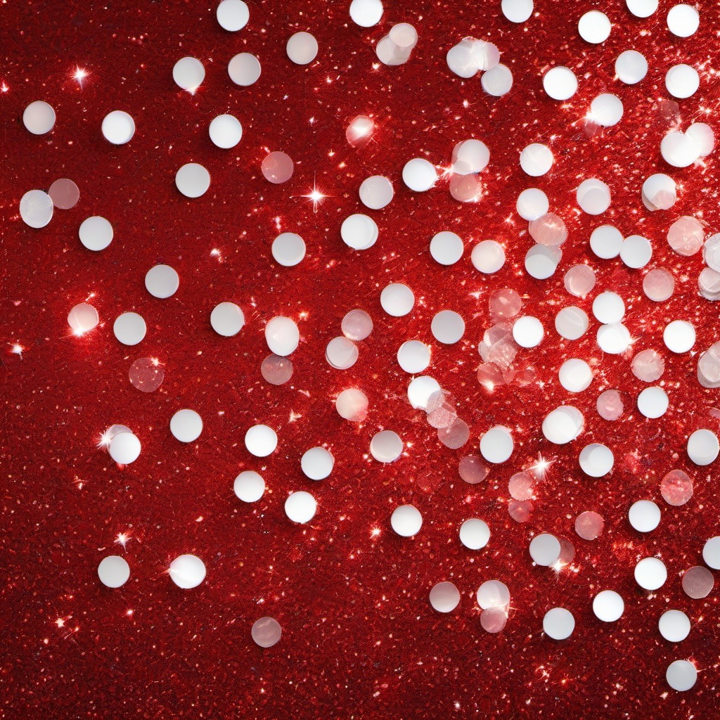 Glitter background - red and white sparkle background  