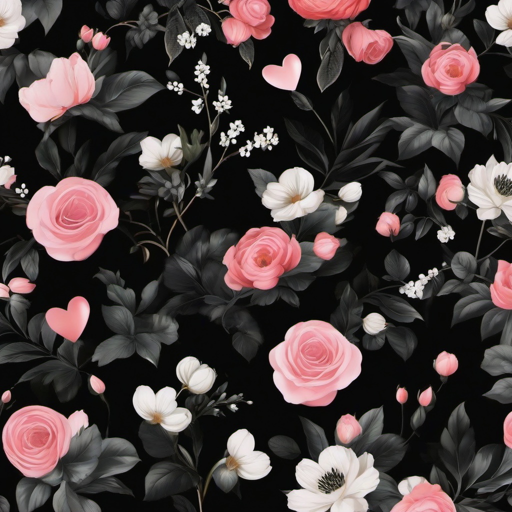 Wallpaper Love Aesthetic Black  ,desktop background wallpaper