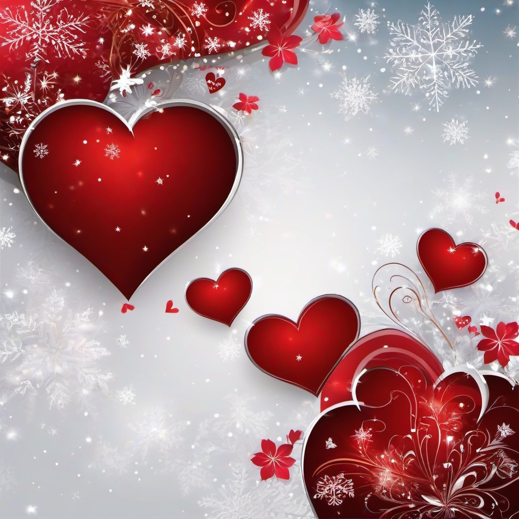 Valentine Background Wallpaper - winter valentine background  