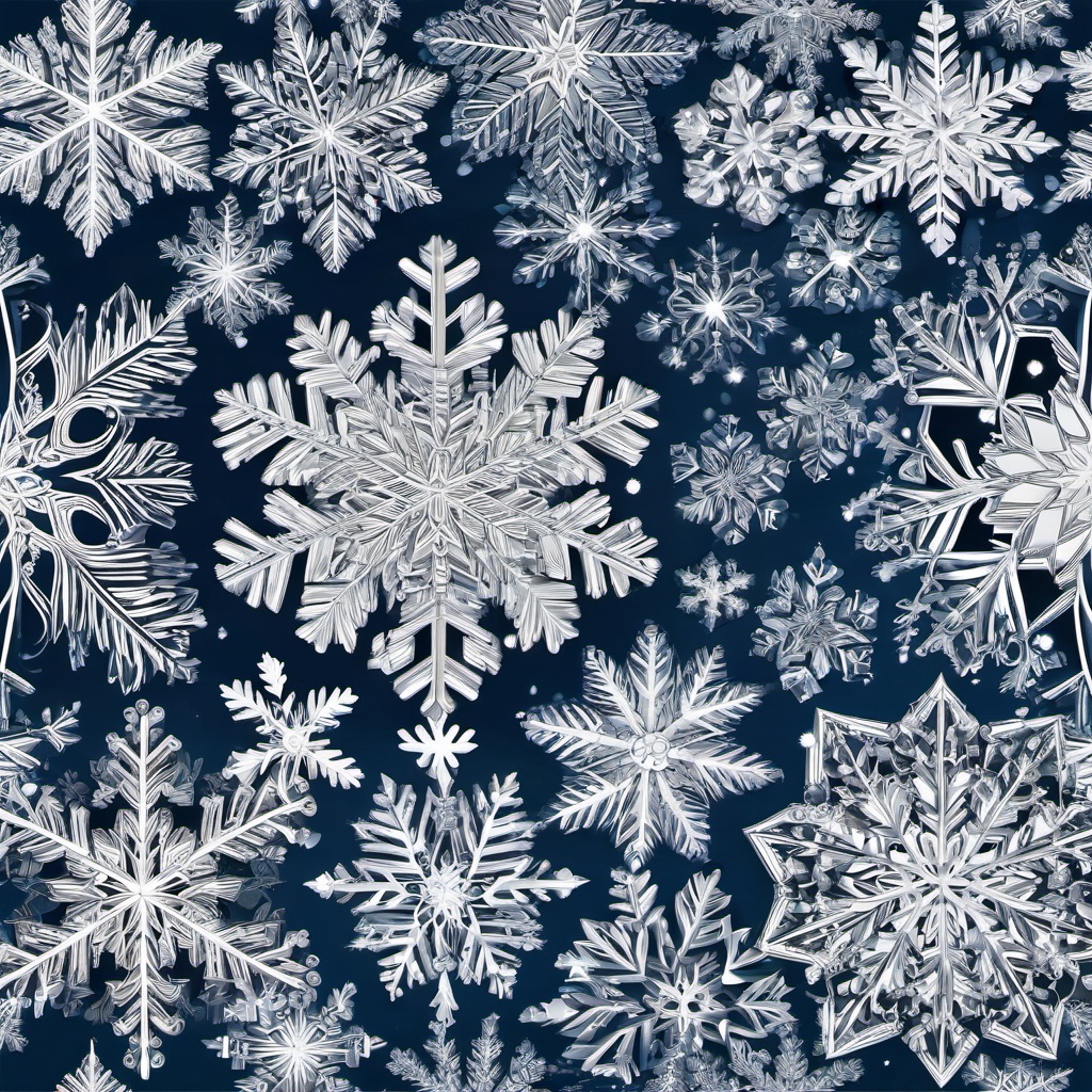 Snowflake clipart - intricate snowflake design  