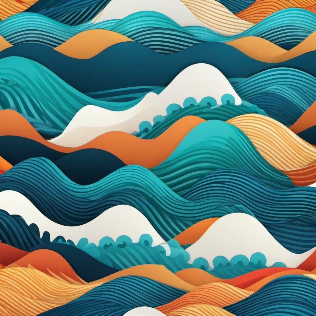 Wave Background Wallpaper - cartoon wave wallpaper  