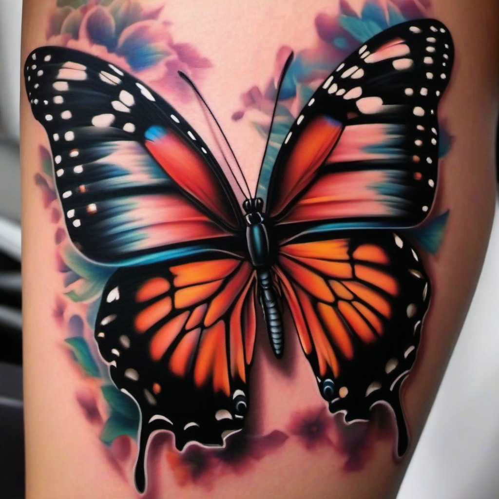 realistic butterfly tattoo designs  