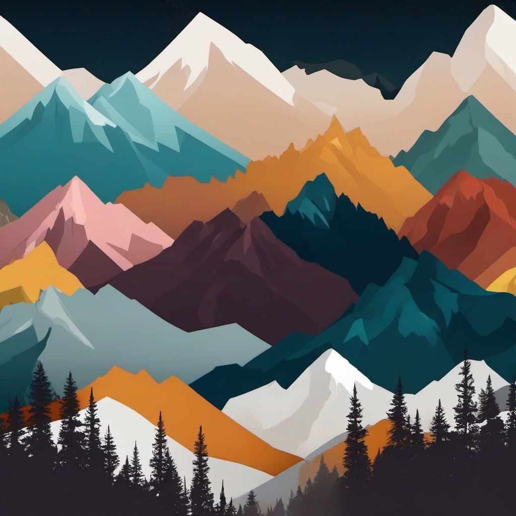 Desktop Wallpaper - Rocky Mountains Landscape in Banff  , splash art wallpaper, dull colors