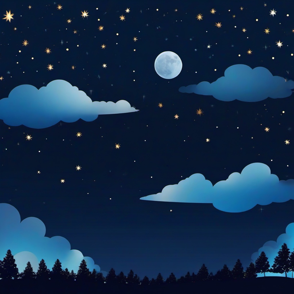 Sky Background Wallpaper - night sky moon and stars wallpaper  