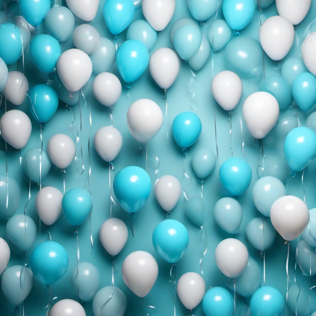 Party Background Wallpaper - light blue balloons background  