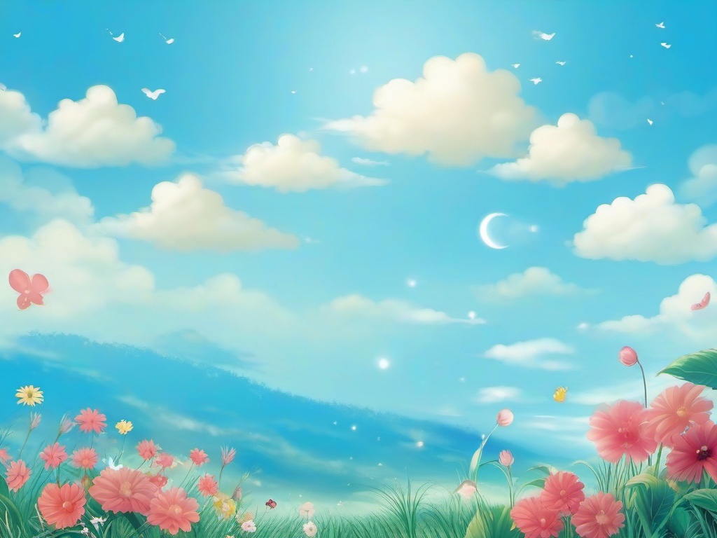 Cute Blue Sky Wallpaper  ,desktop background wallpaper