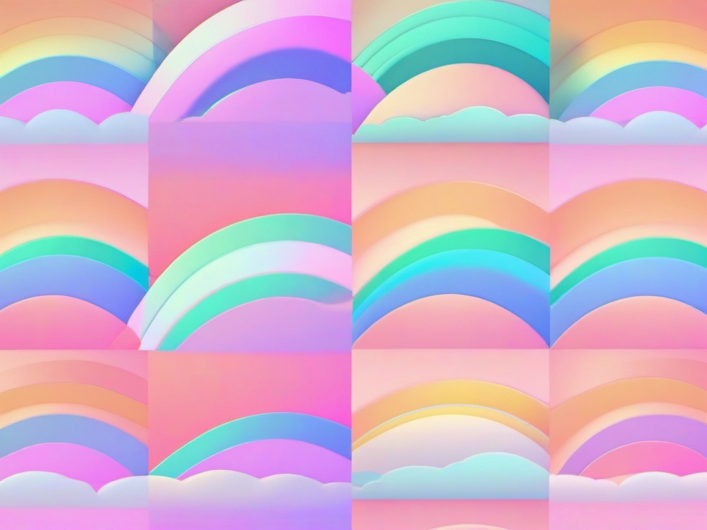 Aesthetic Wallpaper Rainbow Pastel  