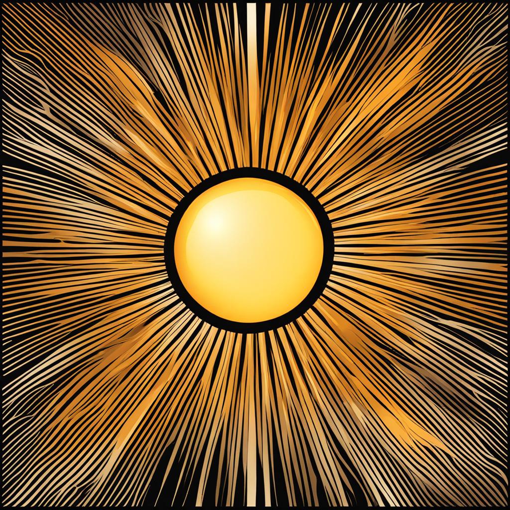 sun clipart - a radiant, shining sun in the sky. 