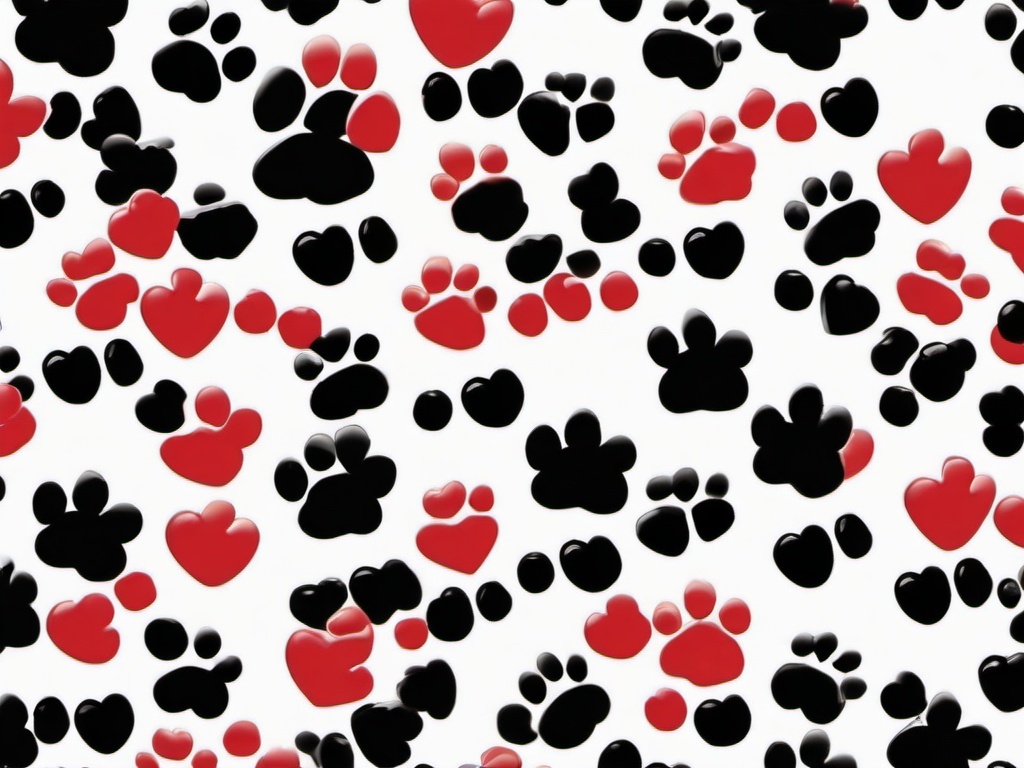 cute paw print wallpaper  ,desktop background wallpaper