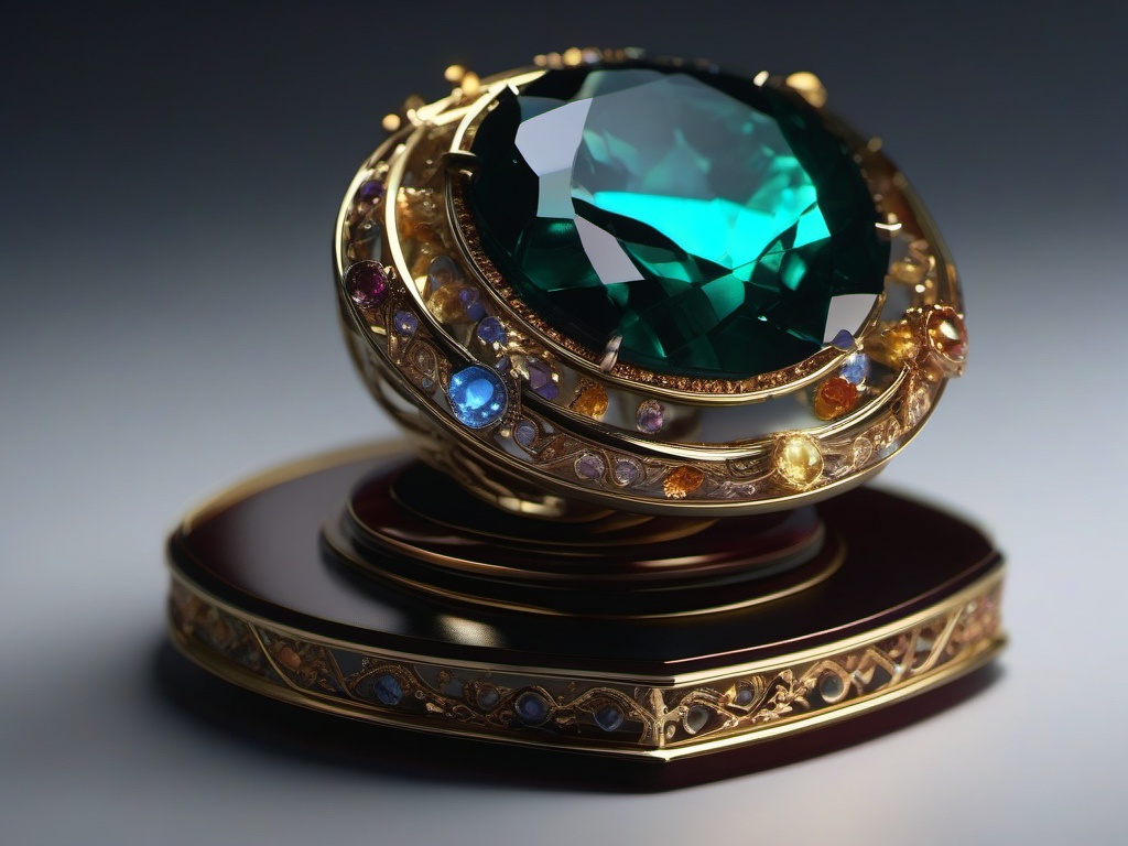 Cursed gemstone grants its holder the ability to see the memories of those they touch, revealing hidden truths.  8k, hyper realistic, cinematic