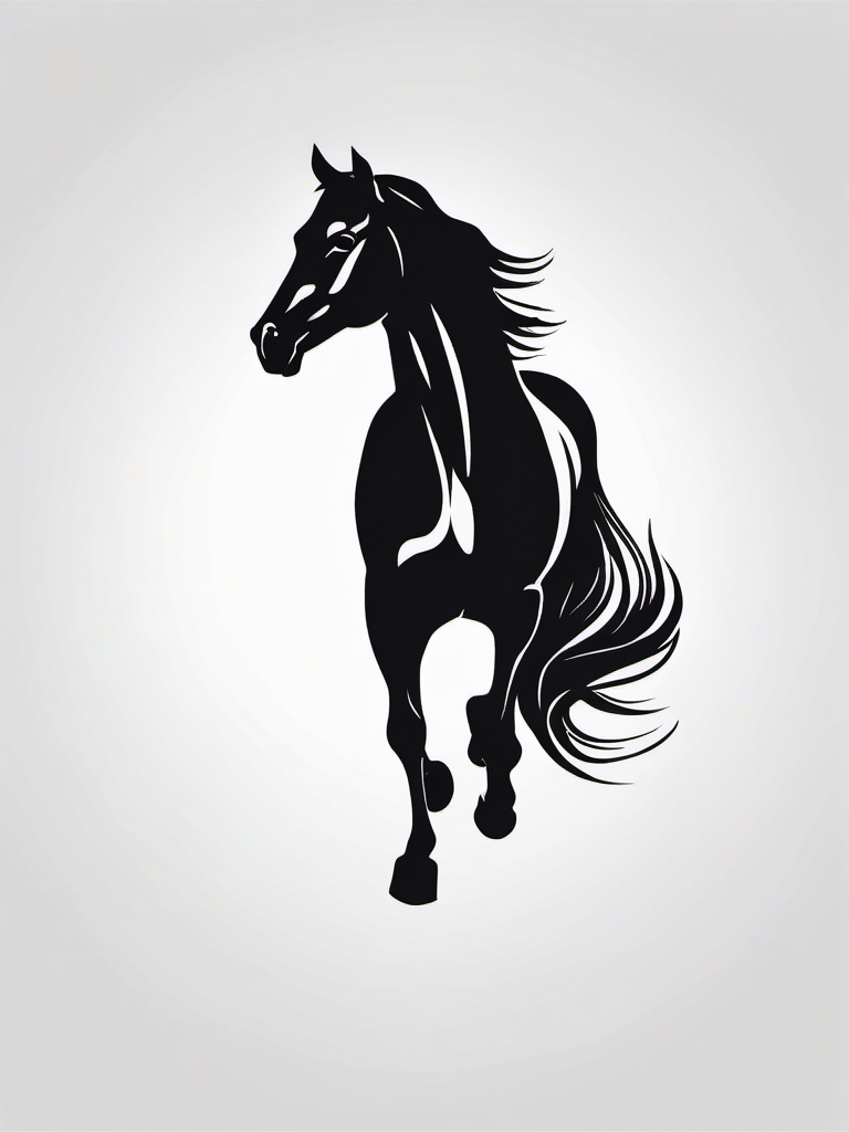 minimal horse tattoo  simple tattoo,minimalist,white background