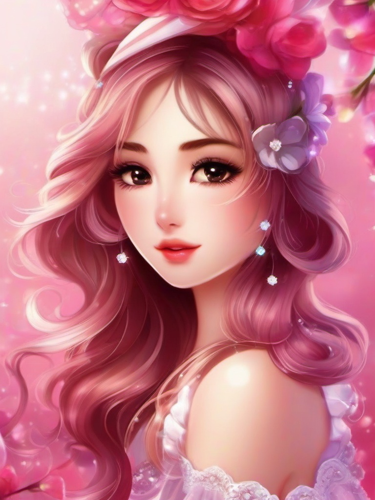 animated girly wallpaper  ,mobile iphone background wallpaper