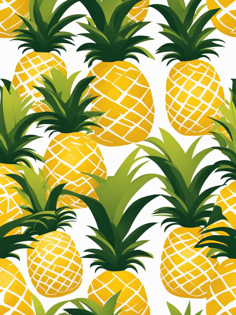 pineapple clipart: ready to be savored on a beachside bar. 