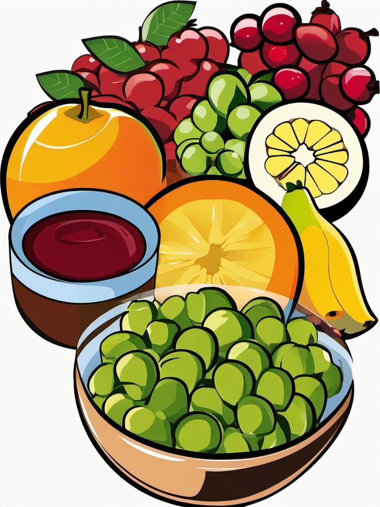 Lunch clipart - fruit platter for lunch  clipart