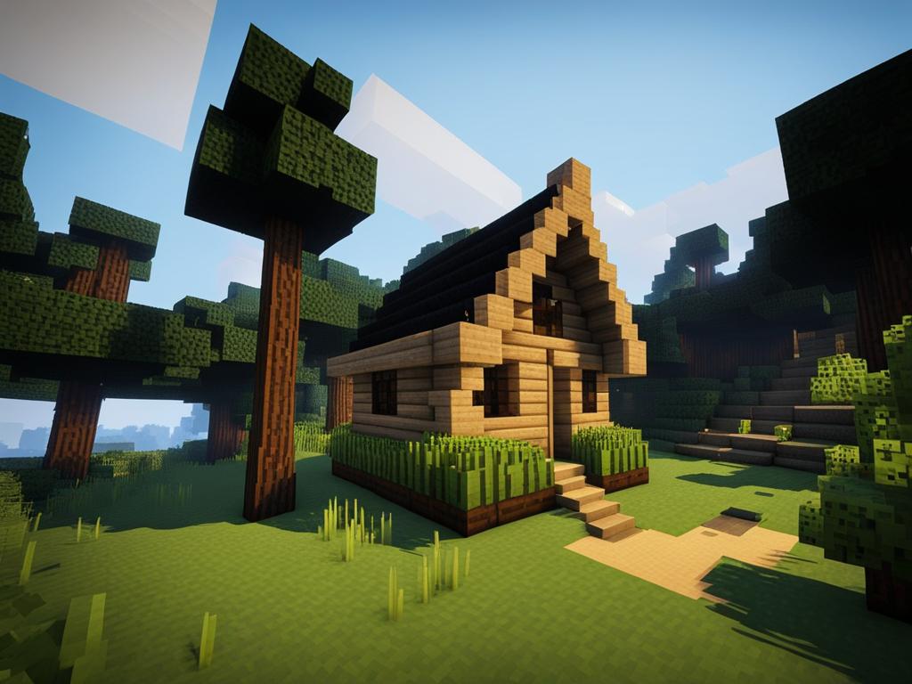 simple hut for survival in the wilderness - minecraft house design ideas minecraft block style